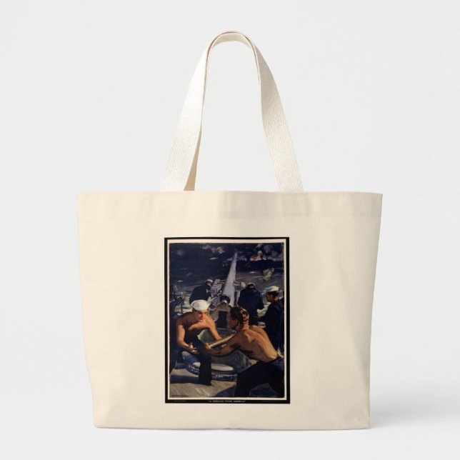 A Message from America Large Tote Bag (Front)