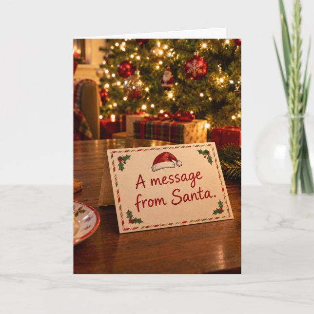 A message from Santa Card (Front)