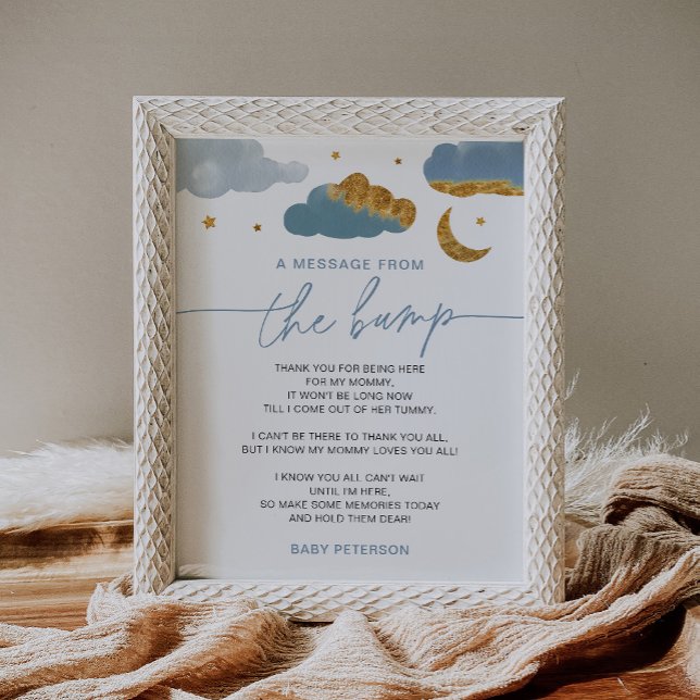 A Message From The Bump - Twinkle Little Star Boy Poster (Creator Uploaded)