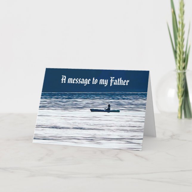 A MESSAGE TO MY FATHER card (Front)