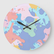 A messy pattern of stains of paint