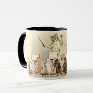 A Mewsical Menagery Vintage Illustration Mug