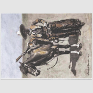 A Mexican Buccaro in Texas by Frederic Remington Tissue Paper