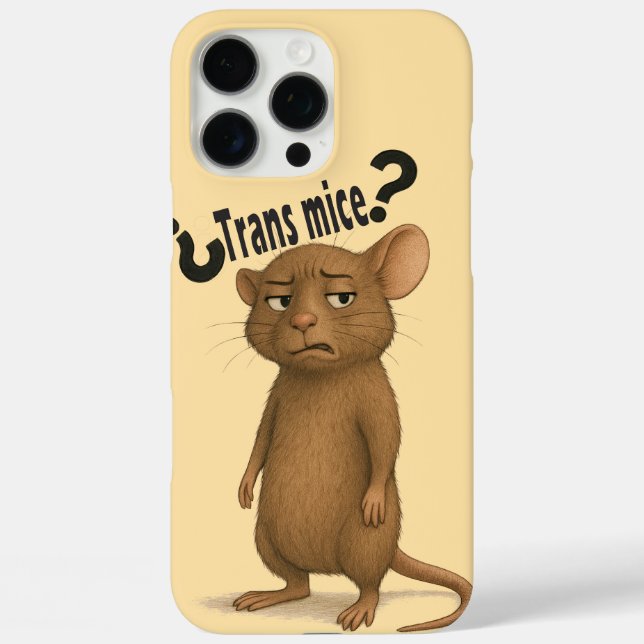 A mice confused by dumb statement Case-Mate iPhone case (Back)