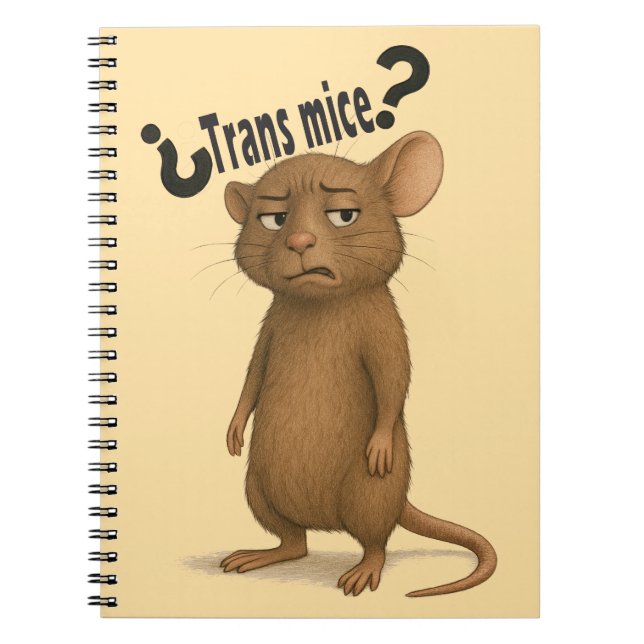 A mice confused by dumb statement notebook (Front)