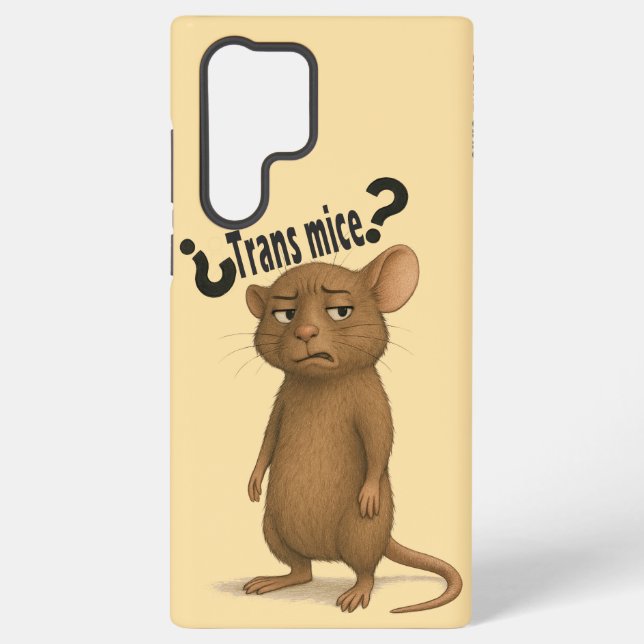 A mice confused by dumb statement samsung galaxy s22 ultra case (Back)