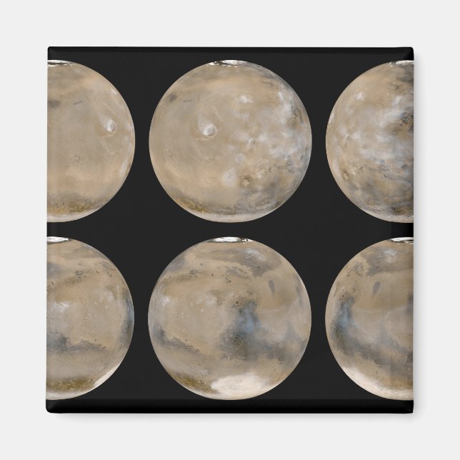 A Mid-Northern Summer/Southern Winter on Mars Magnet (Front)