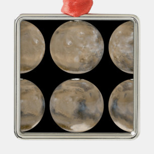 A Mid-Northern Summer/Southern Winter on Mars Metal Ornament