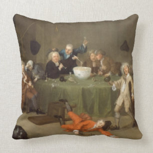 A Midnight Modern Conversation, c.1732 (oil on can Cushion