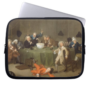 A Midnight Modern Conversation, c.1732 (oil on can Laptop Sleeve