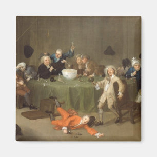 A Midnight Modern Conversation, c.1732 (oil on can Magnet