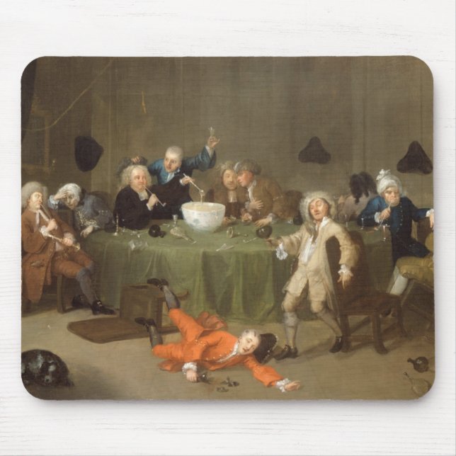 A Midnight Modern Conversation, c.1732 (oil on can Mouse Pad (Front)
