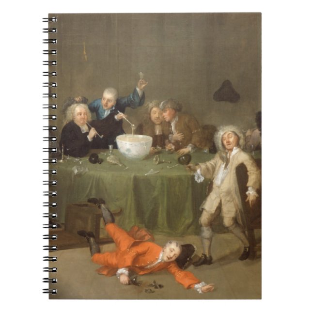A Midnight Modern Conversation, c.1732 (oil on can Notebook (Front)