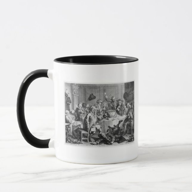 A Midnight Modern Conversation Mug (Left)