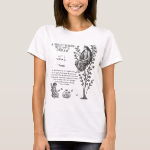 A Midsummer Night Literary Shakespeare Inspired T-Shirt