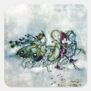 A Midsummer Night's Dream Fairies Square Sticker