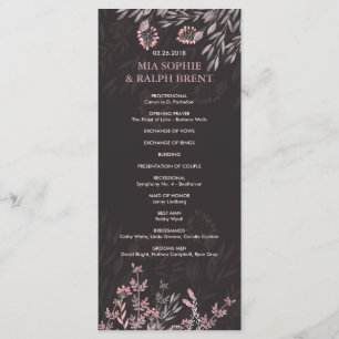 A Midsummer Night's Dream Wedding Program
