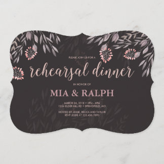A Midsummer Night's Dream Wedding Rehearsal Dinner Invitation
