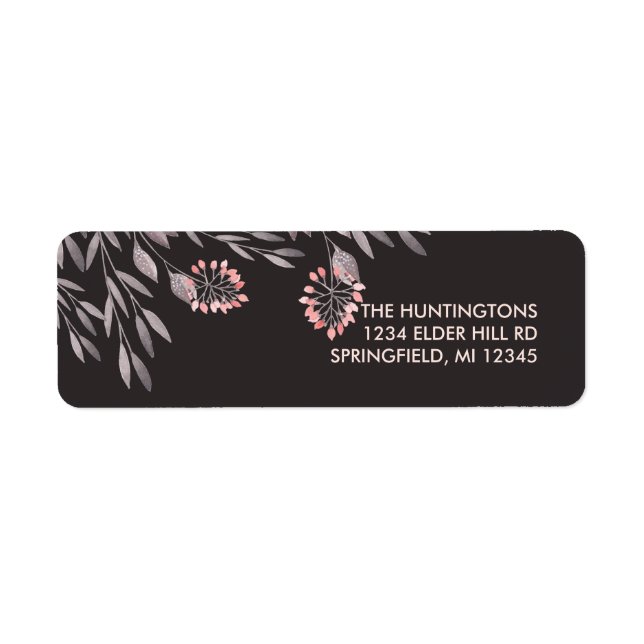 A Midsummer Night's Dream Wedding Return Address Label (Front)