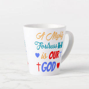 A Mighty Fortress is Our God Latte Mug