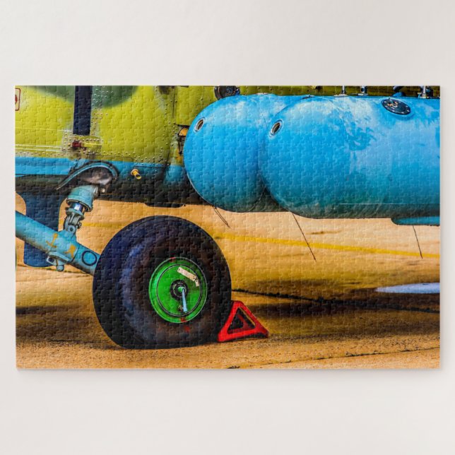 A Military Helicopter Details Jigsaw Puzzle (Horizontal)