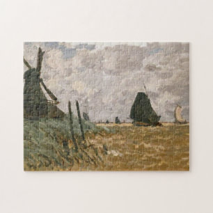 A Mill near Zaandam Monet Fine Art Jigsaw Puzzle