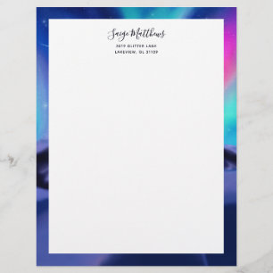 A Million Aurora Dreams Custom Letterhead