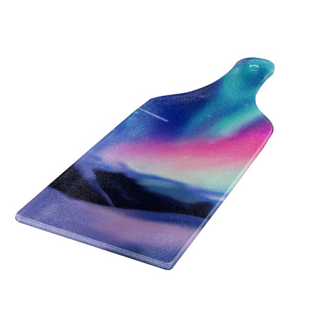 A Million Aurora Dreams Cutting Board (Corner)