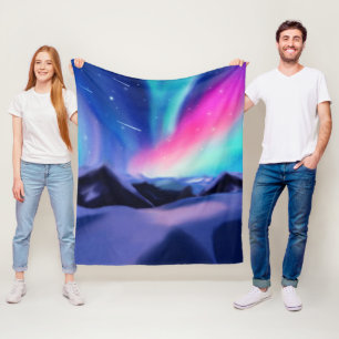 A Million Aurora Dreams Fleece Blanket