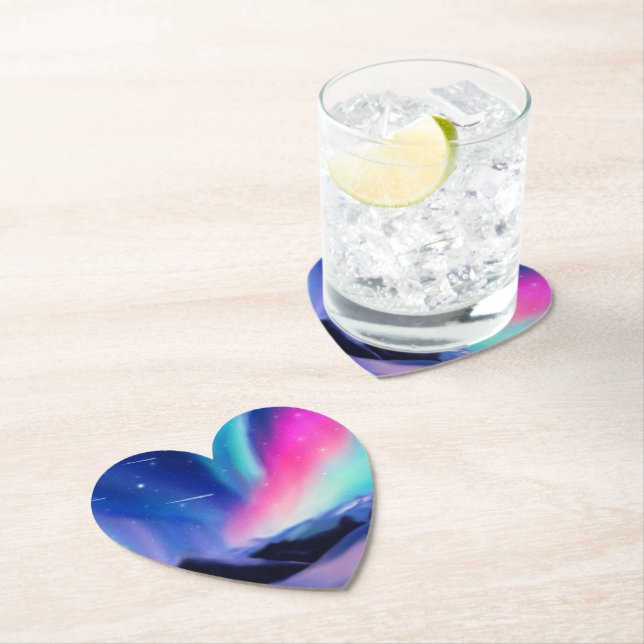 A Million Aurora Dreams Paper Coaster (Insitu)