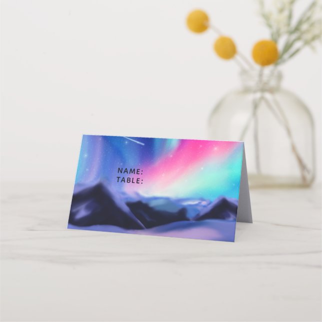 A Million Aurora Dreams Place Card (Front)