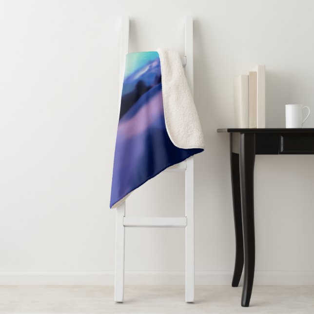 A Million Aurora Dreams Sherpa Blanket (In Situ)