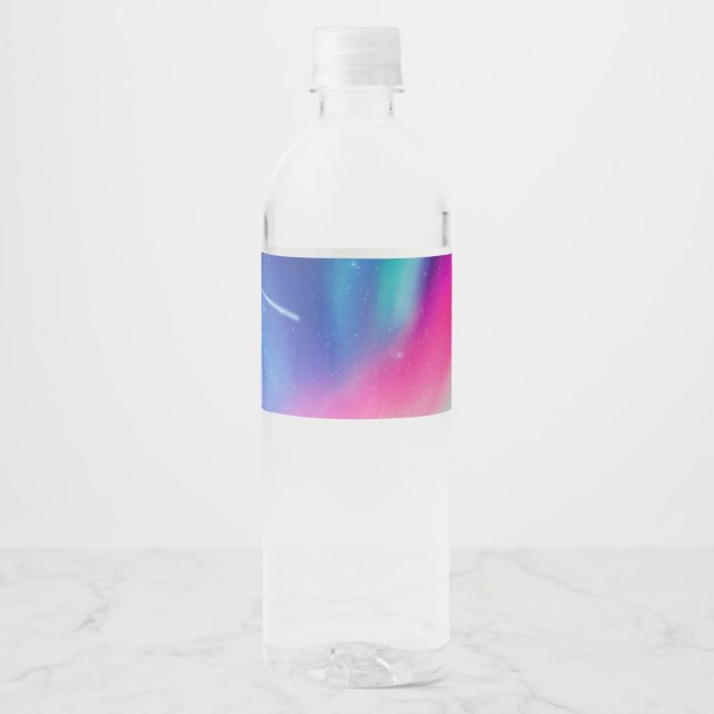 A Million Aurora Dreams Water Bottle Label (Front)