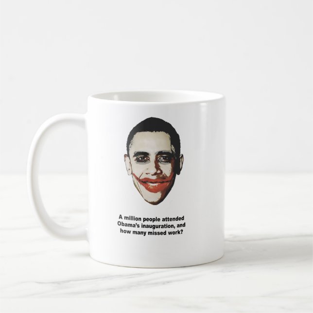 A million people attended Obama's inauguration Coffee Mug (Left)