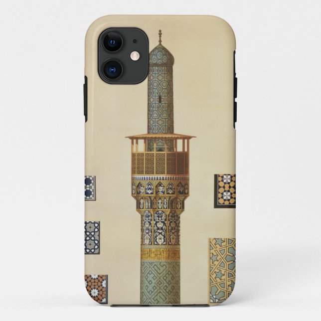 A Minaret and Ceramic Details from the Mosque of t Case-Mate iPhone Case (Back)