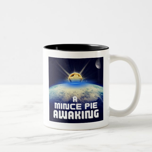 A Mince Pie Awaking Two-Tone Coffee Mug (Right)