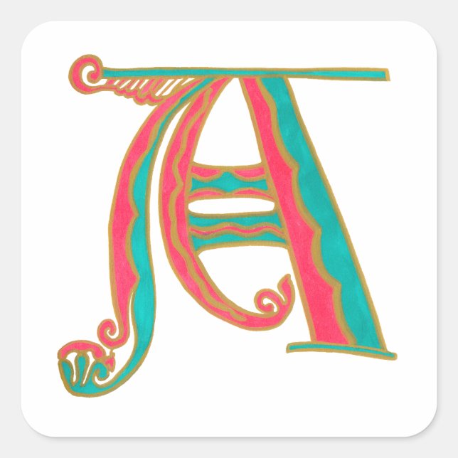 A - MINIATURE SQUARE STICKER (Front)