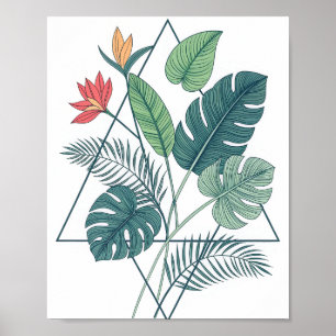 A Minimalist Botanical Illustration Poster