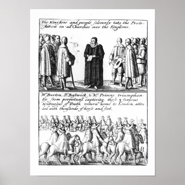 A Minister Taking the Protestation Poster (Front)