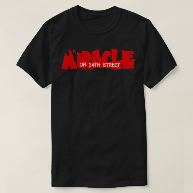 A Miracle On 34th Street Horror Movie T-Shirt (Design Front)