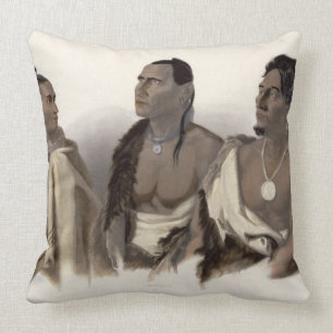 A Missouri Indian, an Oto Indian and the Chief of Cushion