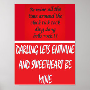 A mix of poems for romantics and fun poster