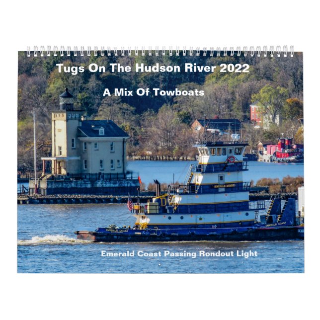 A Mix Of Towboats On The Hudson River Calendar (Cover)