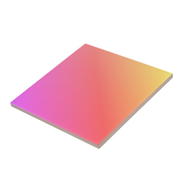 A Mixed Pastel Ceramic Tile (Side)