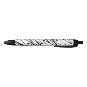 A Modern Abstract Energetic Line Art Black Ink Pen