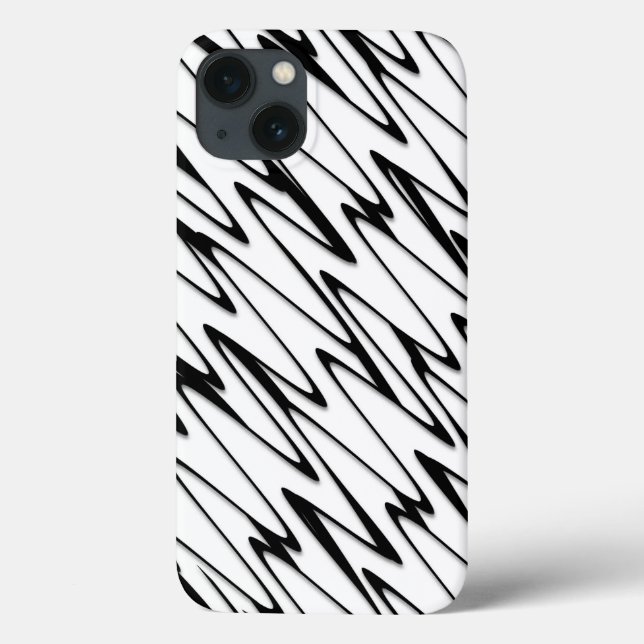 A Modern Abstract Energetic Line Art  Case-Mate iPhone Case (Back)
