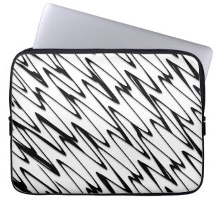 A Modern Abstract Energetic Line Art Laptop Sleeve