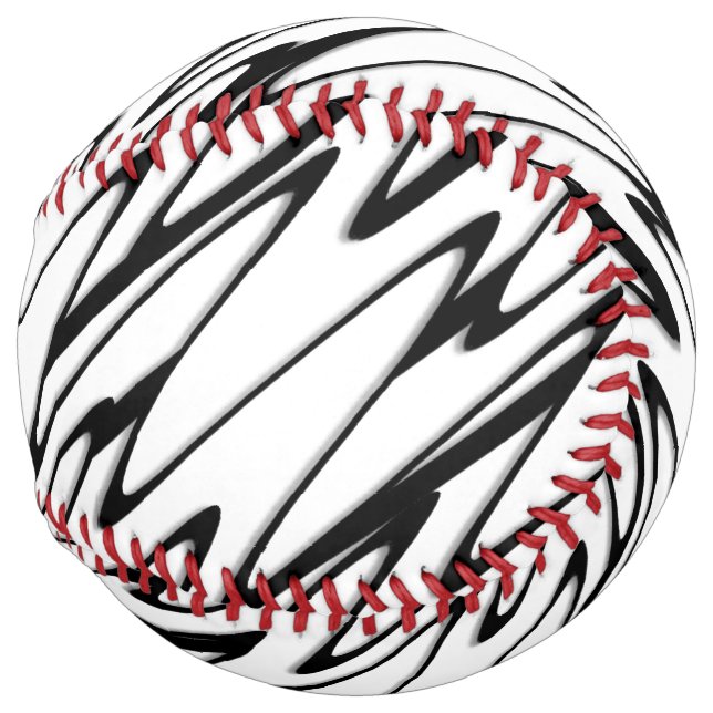 A Modern Abstract Energetic Line Art  Softball (Front Right)