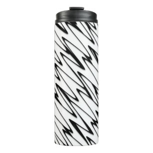 A Modern Abstract Energetic Line Art Thermal Tumbler