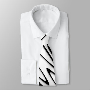 A Modern Abstract Energetic Line Art  Tie